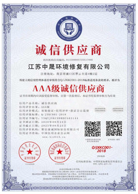AAA级诚信供应商